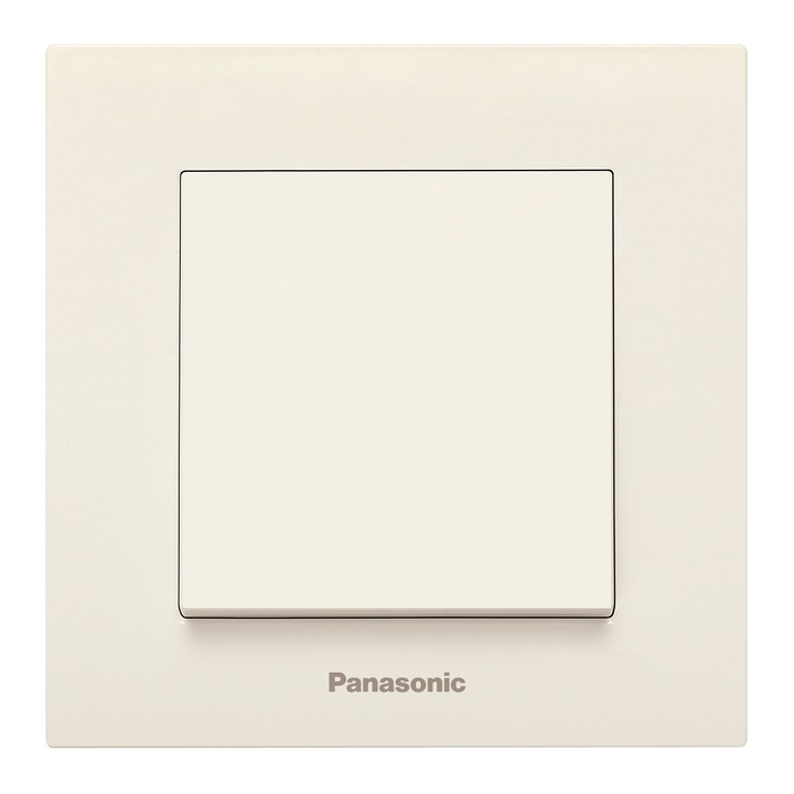 Единичен ключ Panasonic Karre Plus, Крем