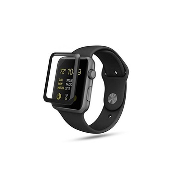Folie sticla 3D Curbata, Apple Watch 42mm, Acopera tot ecranul, Transparent Folie sticla 3D Curbata, Apple Watch 42mm, Acopera tot ecranul, Transparent
