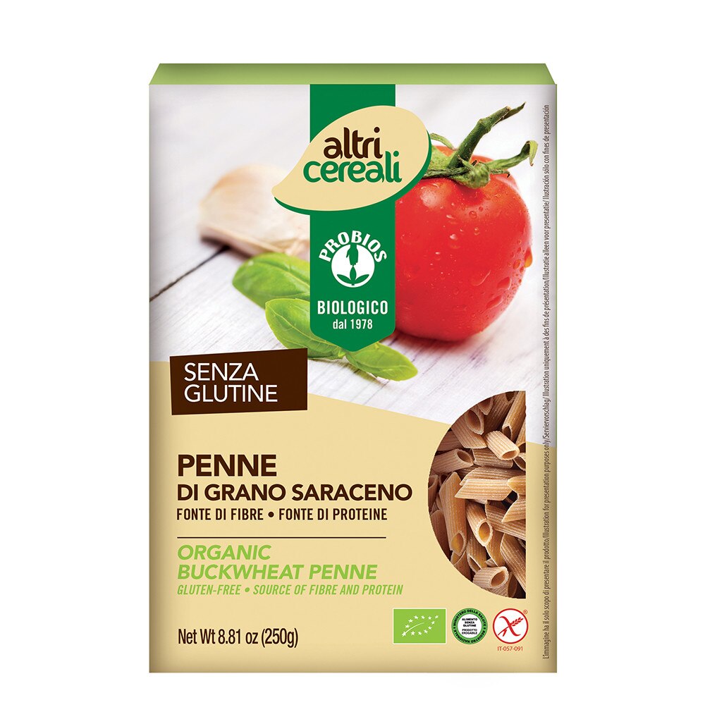 Paste Penne din hrisca - fara gluten, Probios, 250g