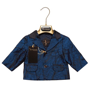 Sacou Billionaire, albastru, imprimeu abstract, 0-3 luni, 62 cm Sacou Billionaire, albastru, imprimeu abstract, 0-3 luni, 62 cm