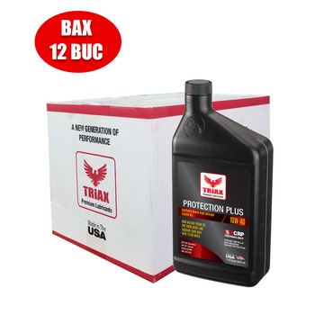 Pachet 12 buc ulei de motor semi-sintetic Triax Protection Plus 10W-40 High Mileage, 946 ml Pachet 12 buc ulei de motor semi-sintetic Triax Protection Plus 10W-40 High Mileage, 946 ml