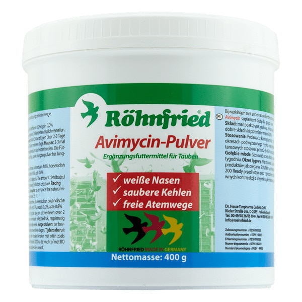 Hrana pentru porumbei AVIMYCIN 400 gr