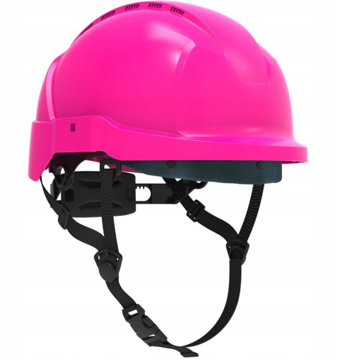 Casca de protectie ATRA 10V roz, ventilata, ABS, reglabila