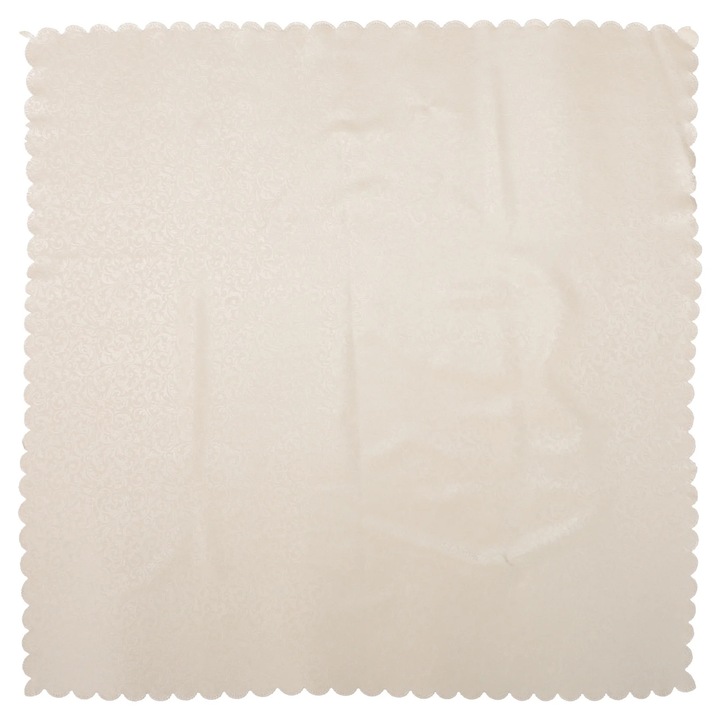 YANYXR BCS3561154 asztalterítő, vízálló PVC, olaj- és szennyeződésálló, krém, 90 x 90 cm