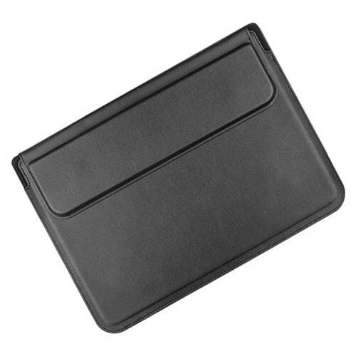 Husa pentru laptop 15/16 inch din piele, 3-in-1 (husa protectoare, suport pentru laptop si suport pentru incheietura), compatibil MacBook/Dell/Lenovo, negru, model K0285-EP0814-HJ28803