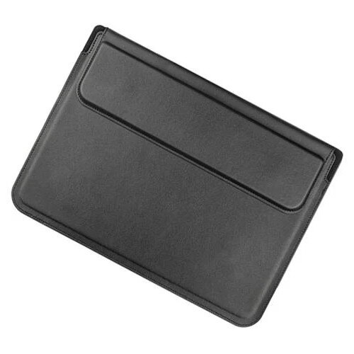 Husa pentru laptop 15/16 inch din piele, 3-in-1 (husa protectoare, suport pentru laptop si suport pentru incheietura), compatibil MacBook/Dell/Lenovo, negru, model K0285-EP0814-HJ28803