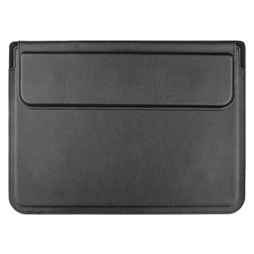Husa pentru laptop 15/16 inch din piele, 3-in-1 (husa protectoare, suport pentru laptop si suport pentru incheietura), compatibil MacBook/Dell/Lenovo, negru, model K0285-EP0814-HJ28803