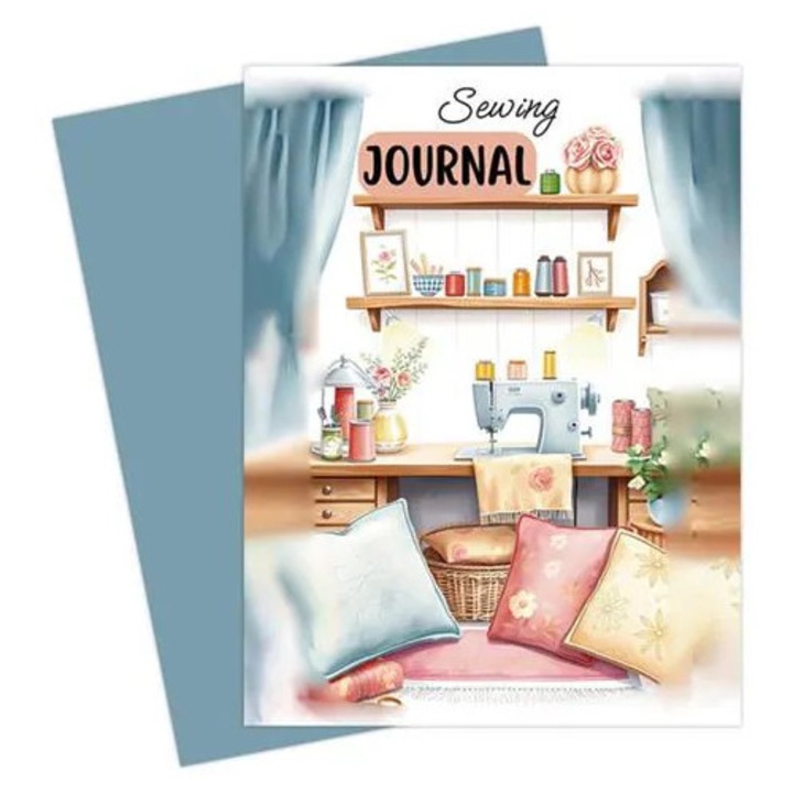 Jurnal de cusut K0285-EP0814-HJ27060, caiet pentru proiecte si inspiratie, multicolor