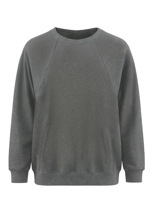 Noi kapucnis pulover SUPSLIM 7336-os modell, Szürke, S