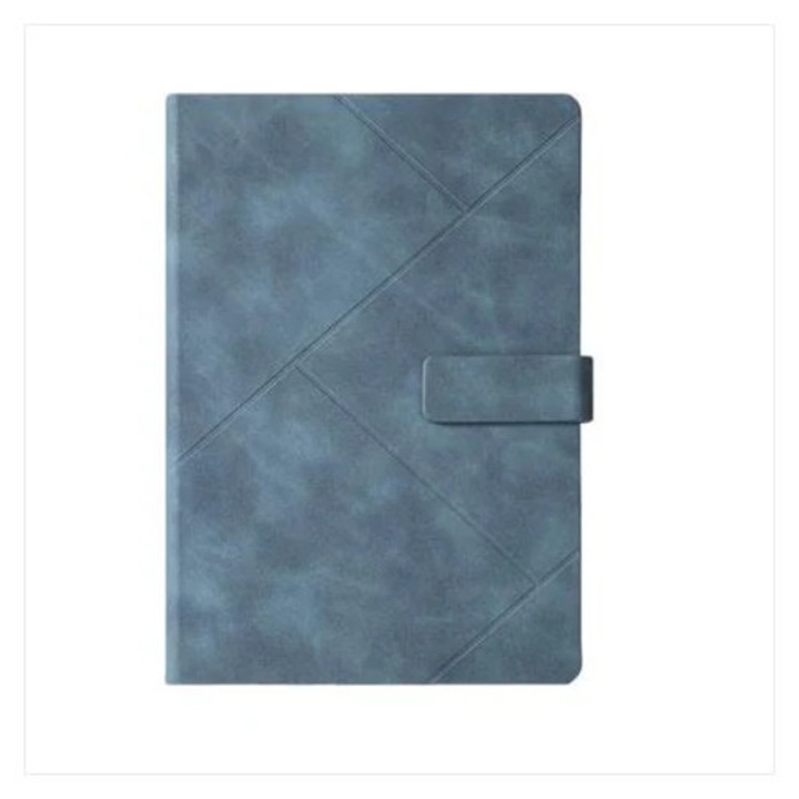 Agenda retro K0285-EP0814-HJ27786, cu inchidere cu clapeta, albastru