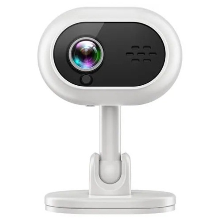 Смарт Wi-Fi камера K0285-EP0814-HJ28347, 1080p Full HD, нощно виждане (IR), двупосочно аудио, детекция на движение, бяла