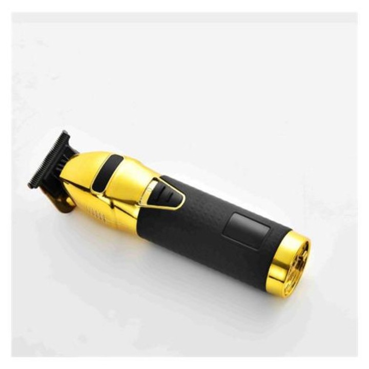 Masina de tuns electrica K0285-EP0814-HJ28832, fara fir, cu acumulator, kit barber, auriu/negru