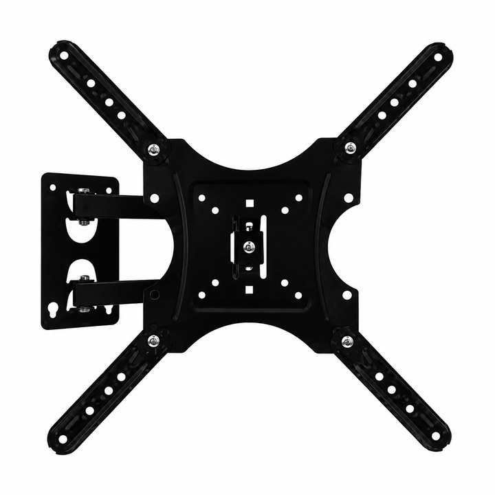 Suport TV de perete reglabil pentru televizoare 14"-55", rotire 360°, constructie rezistenta, capacitate maxima 50 kg, Dalimag