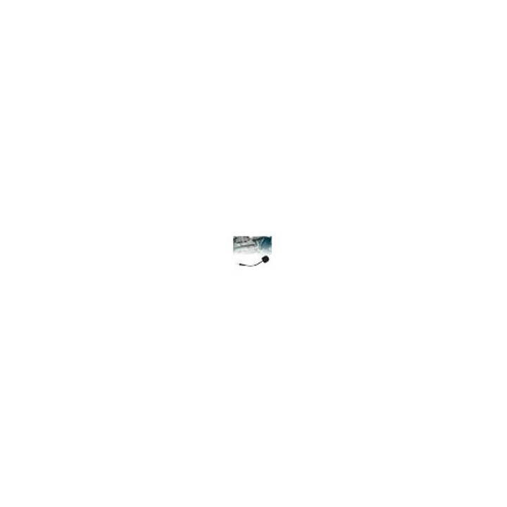 Microfon detasabil pentru casti K0544-26814-318-AMC, cu anulare a zgomotului, conector 3,5 mm placat argintiu, brat flexibil rotativ 360°, negru