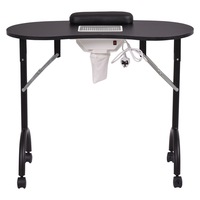 Masa pentru Manichiura-Pedichiura cu Aspirator Incorporat Plianta Neagra