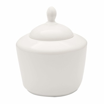 Zaharnita din portelan, ∅5 cm, 270 ml, cu capac, Alb Zaharnita din portelan, ∅5 cm, 270 ml, cu capac, Alb