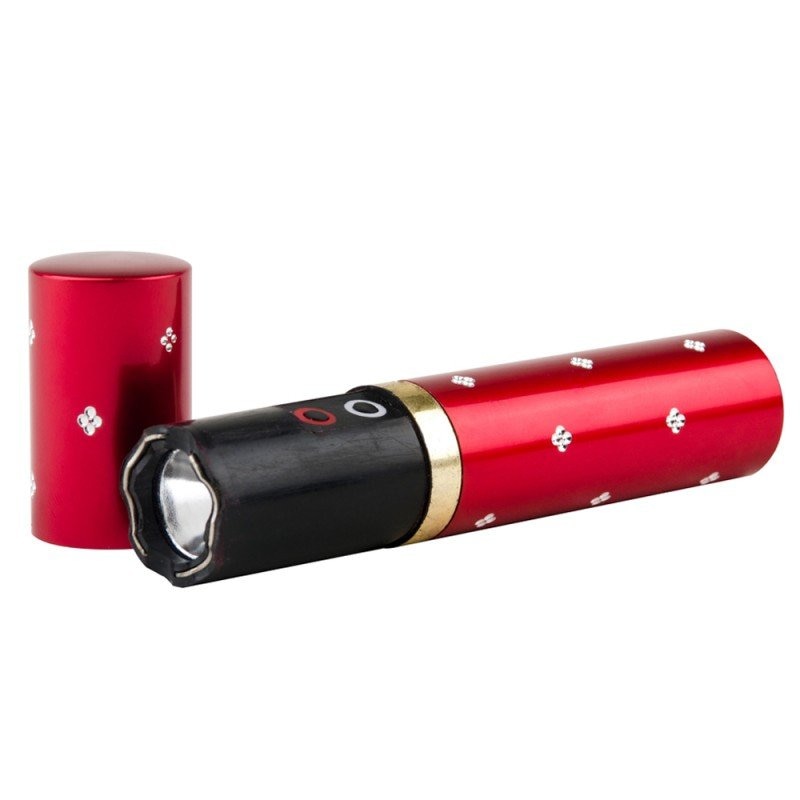 Mini electrosoc in forma de ruj cu lanterna