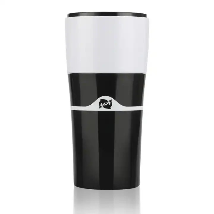 Hordozható eszpresszógép Carmdering EMAG-FP20260814-511, K-cup kompatibilis, multifunkcionális hengeres, fekete/fehér, 450 ml