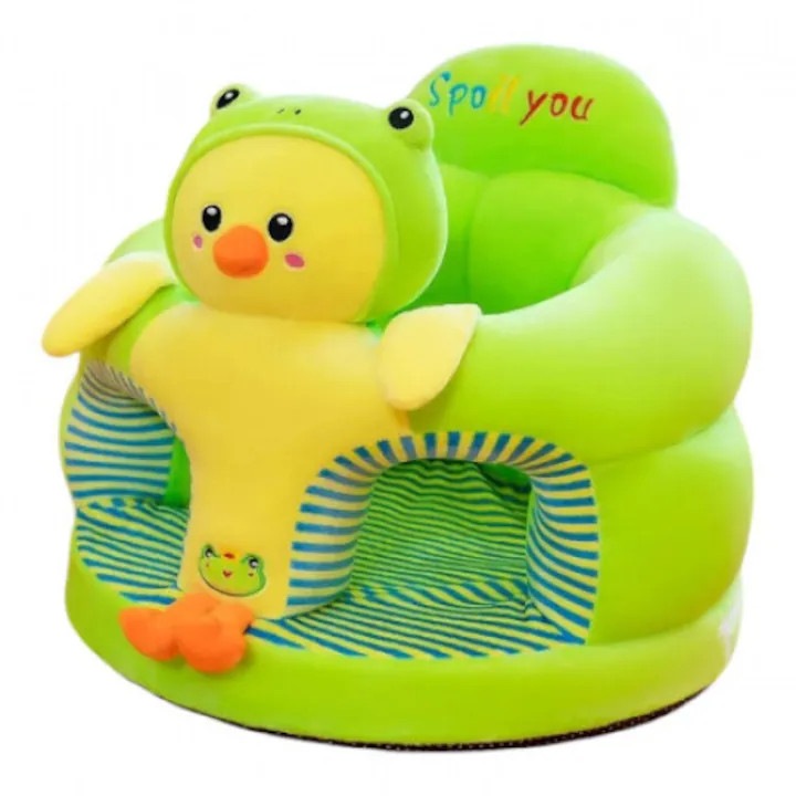Fotoliu pentru bebelusi si copii Carmdering Yellow duckling, plus cu spatar, asamblat, galben, 50 x 46 x 37 cm
