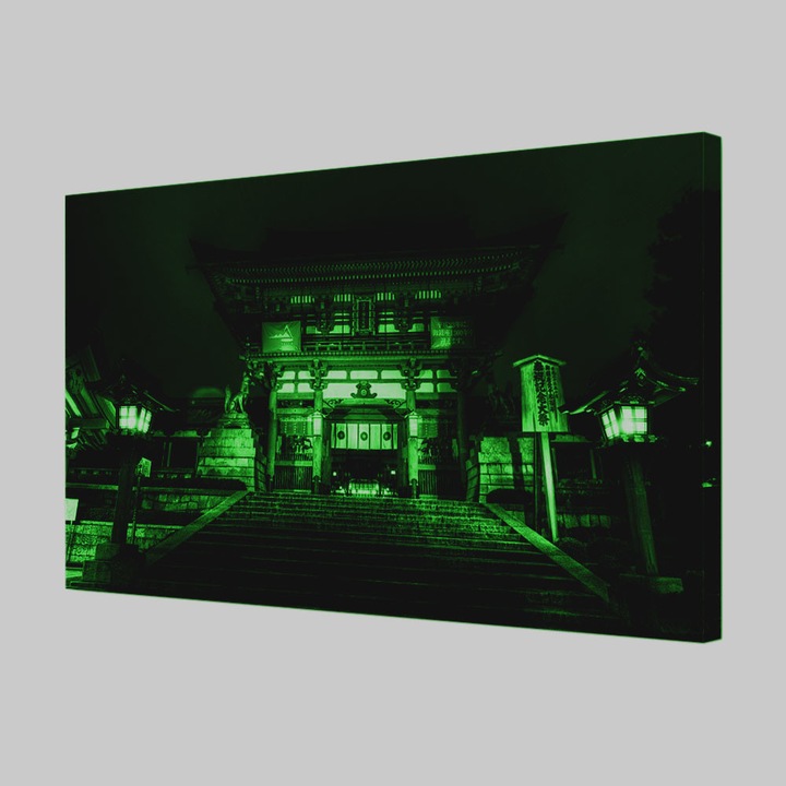 Tablou VarioView MoonLight Fosforescent Luminos in Urban Orase Templu Japonez, 20 x 30 cm