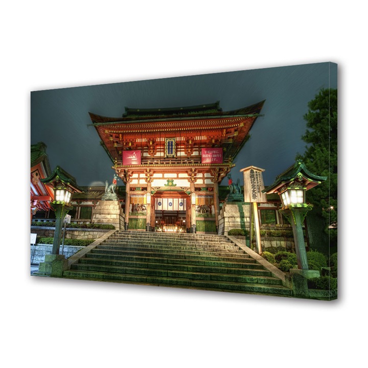 Tablou VarioView MoonLight Fosforescent Luminos in Urban Orase Templu Japonez, 20 x 30 cm