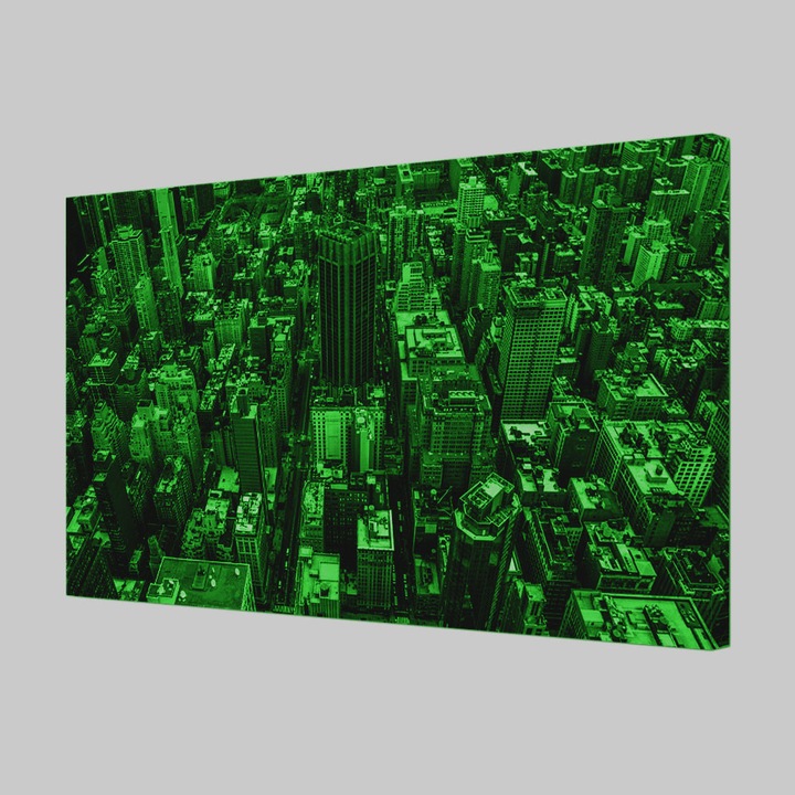 Tablou VarioView MoonLight Fosforescent Luminos in Urban Orase New York, 30 x 45 cm