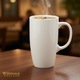 Set 4 Cani Cafea Ceai WILMAX, Cana Portelan Alba Pura Premium, 630 ml, Design Elegant Modern Minimalist, Calitate Superioara, Rezistenta Spalare Masina, Pentru Bucatarie si Ocazii Speciale