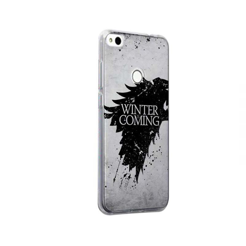 Husa Silicon, Transparent, Slim, GOT Winter Is Coming, HTC Desire 12 Plus