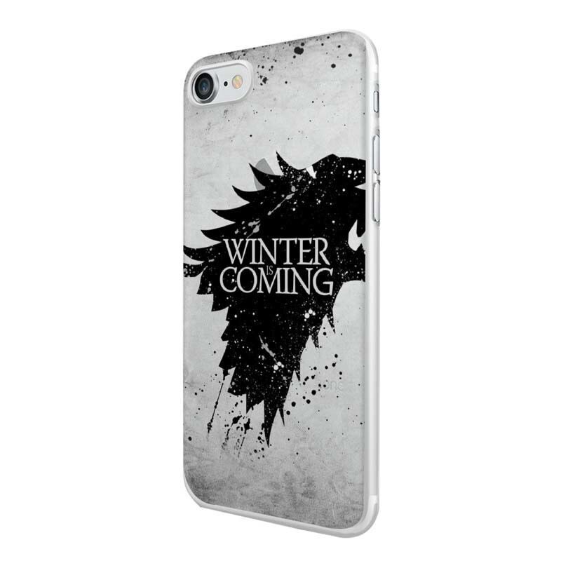 Husa Silicon, Transparent, 0.5MM, Winter Is Coming, Apple iPhone 6/6S