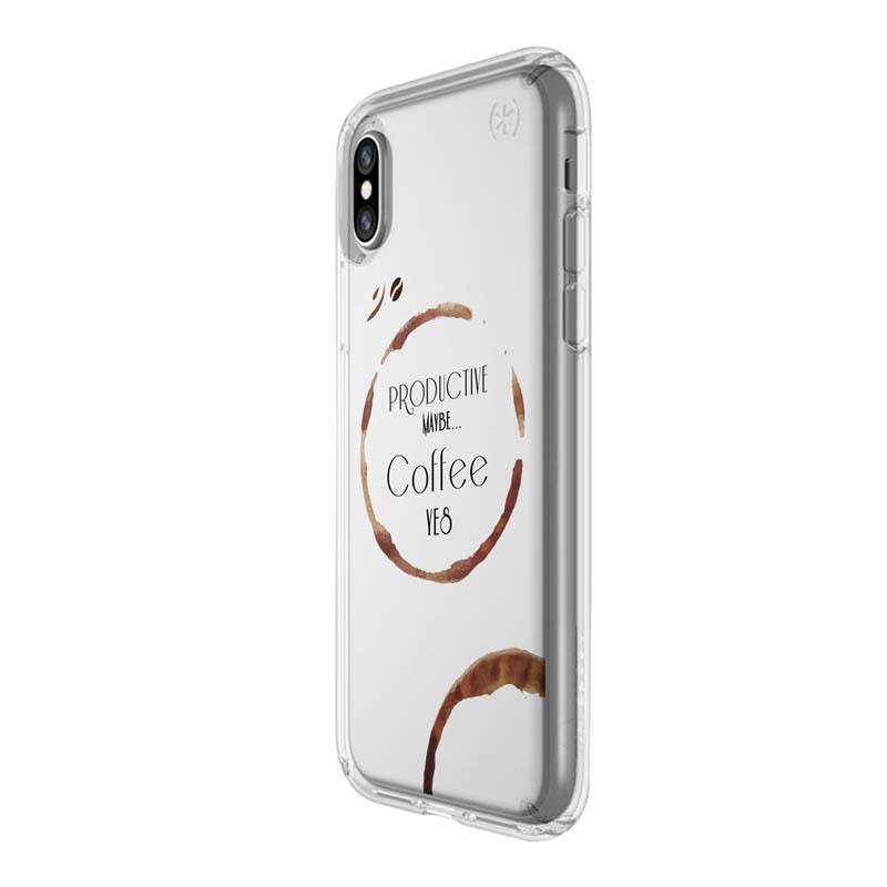 Husa Silicon, Transparent, Slim, Coffee, HTC Desire 12