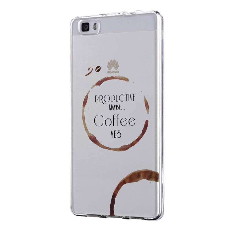 Husa Silicon, Transparent, Slim, Coffee, Huawei Y6 2018