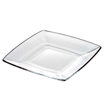Farfurie patrata din sticla temperata VIDIVIL colectia TORCELLO 18,5x18,5cm Farfurie patrata din sticla temperata VIDIVIL colectia TORCELLO 18,5x18,5cm