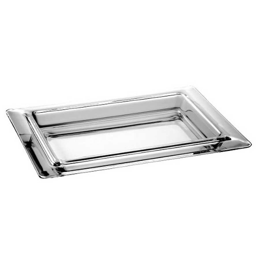 Platou patrat pentru servit din sticla temperata VIDIVIL colectia TORCELLO 40x30xh3,5cm