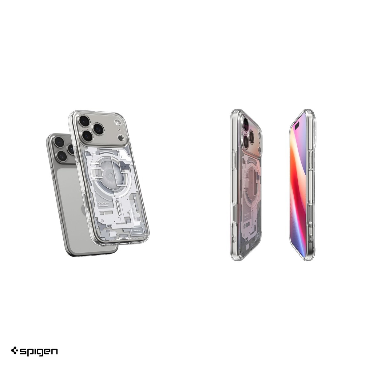 Husa Spigen Ultra Hybrid Mag Zero One pentru iPhone 17 Pro, Carcasa magnetica, Alb