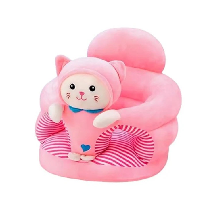 Fotoliu pentru bebelusi Carmdering Pink Kitty, plus cu spatar, roz, 50x46x37 cm, 6–36 luni, capacitate 30 kg
