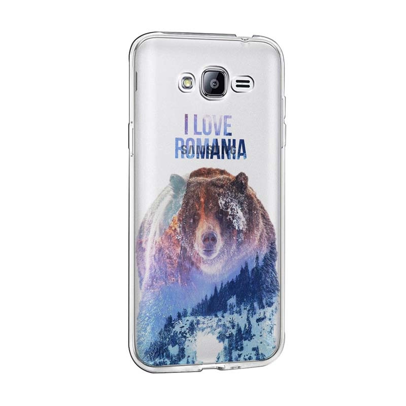 Husa Silicon, Transparent, Slim, I Love Romania, Huawei MATE 10