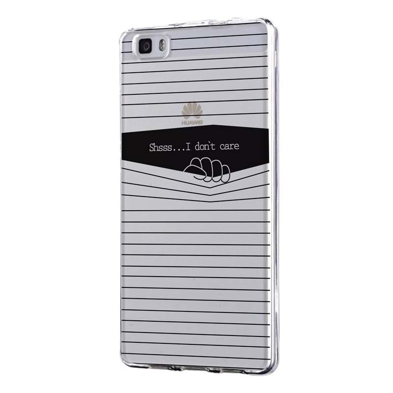 Husa Silicon, Transparent, Slim, I Dont Care, Sony XZ Premium