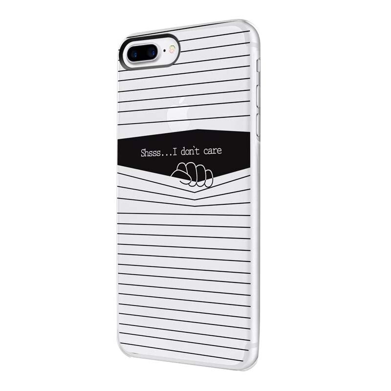 Husa Silicon, Transparent, Slim, I Dont Care, Huawei Y5 2018