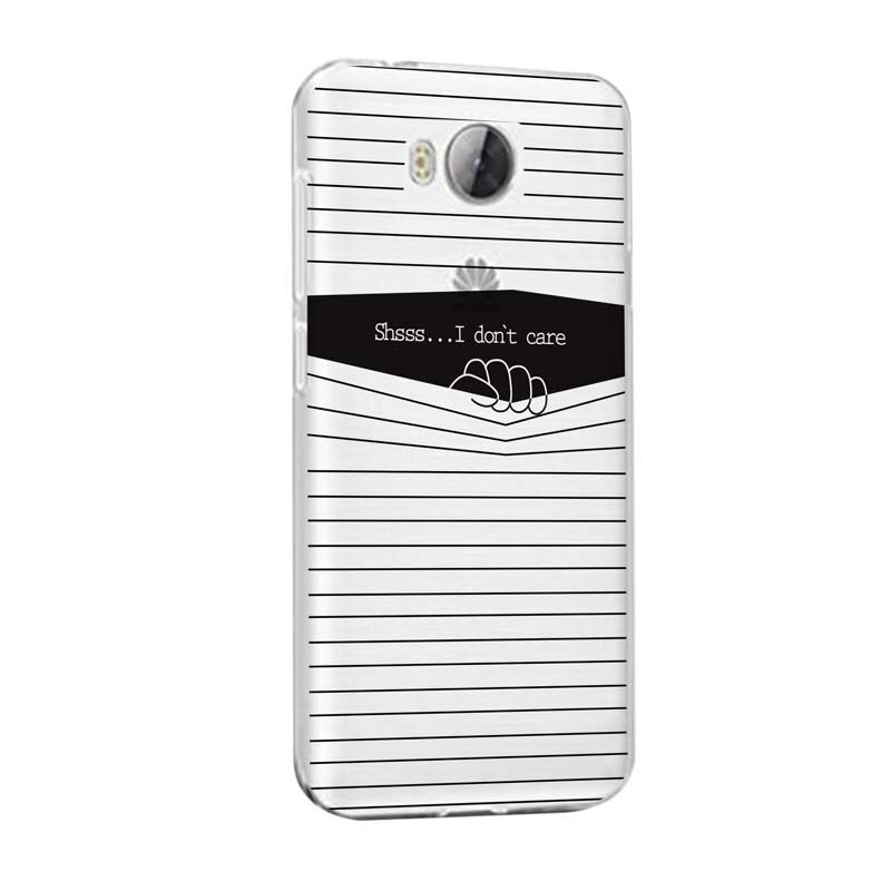 Husa Silicon, Transparent, Slim, I Dont Care, Huawei Honor 4A