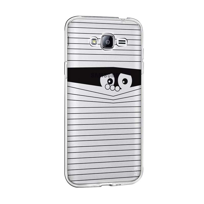 Husa Silicon, Transparent, 0.5MM, Look Black, Samsung Galaxy J7 2016