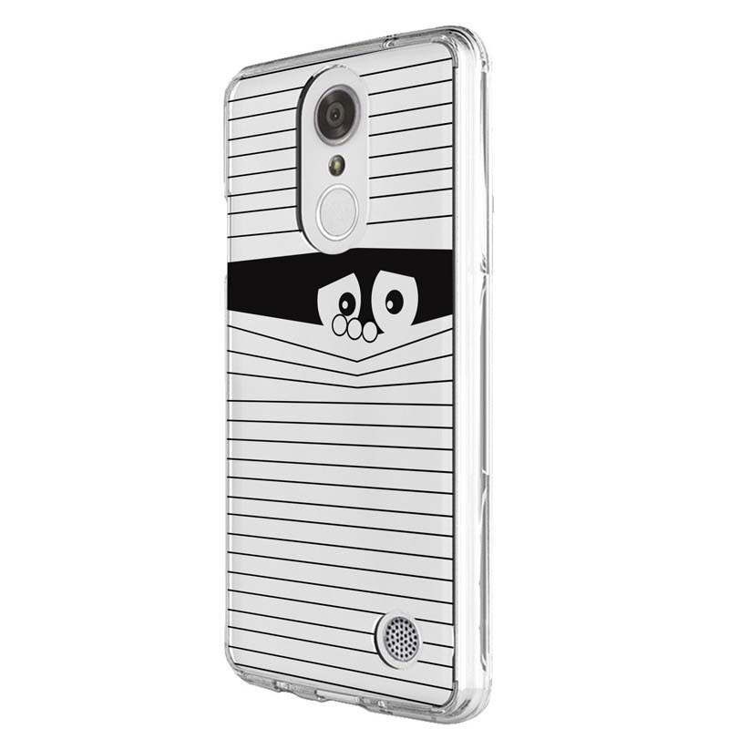 Husa Silicon, Transparent, Slim, Look Black, LG G7 ThinQ