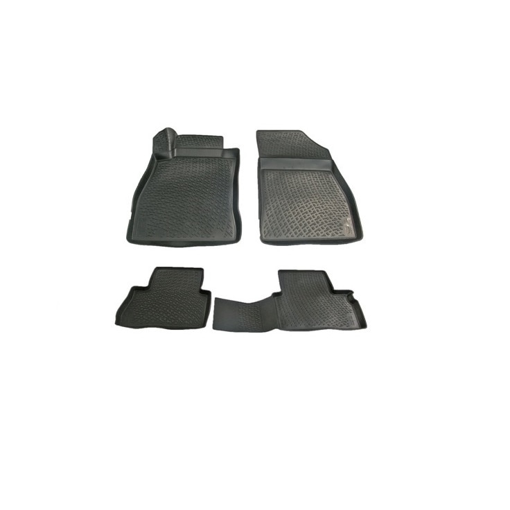 Set 4 covoare cauciuc stil tavita, dedicate pentru Audi A4 B9 2015->