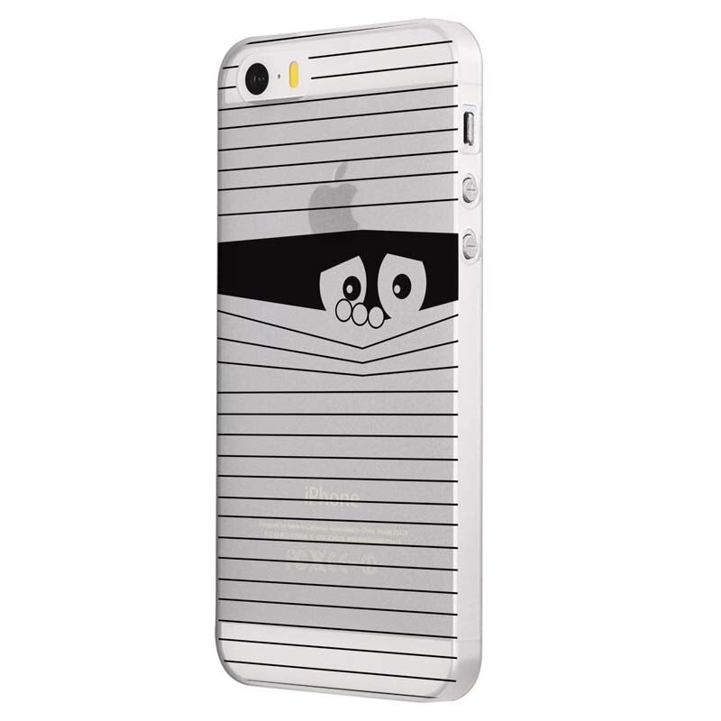 Husa Silicon, Transparent, Slim, Look Black, Xiaomi Mi5S