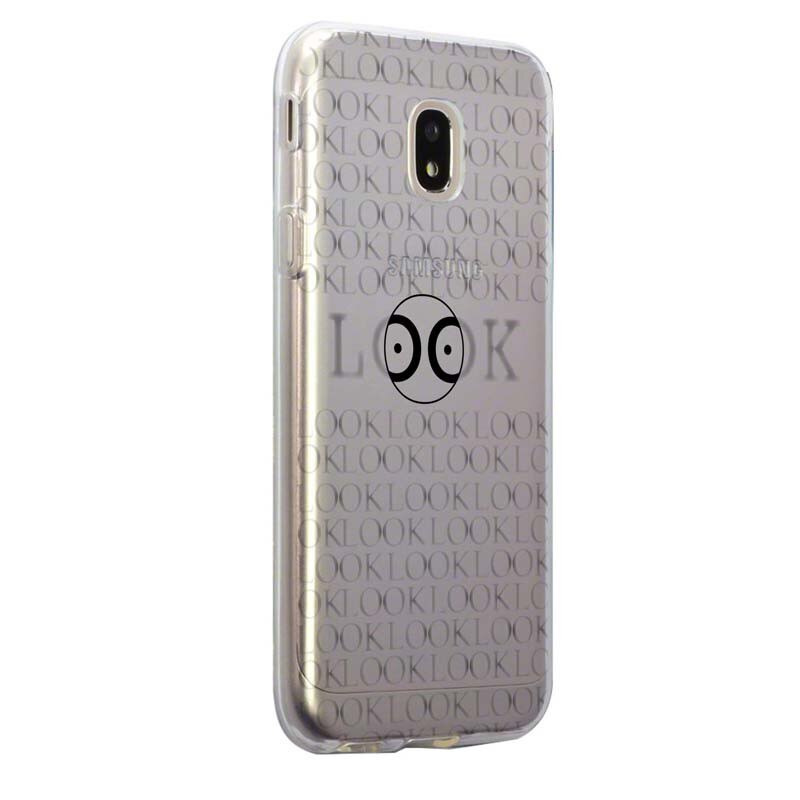 Husa Silicon, Transparent, Slim, Look At Me, Xiaomi Mi4