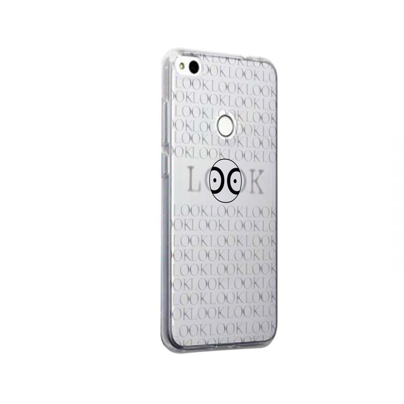 Husa Silicon, Transparent, Slim, Look At Me, Huawei Y7 PRIME 2018