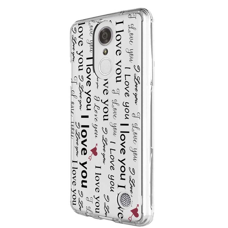 Husa Silicon, Transparent, Slim, I Love You, LG G7 ThinQ