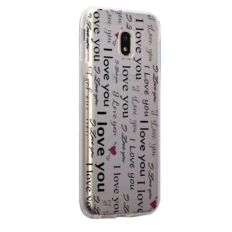 Husa Silicon, Transparent, Slim, I Love You, Motorola MOTO G5