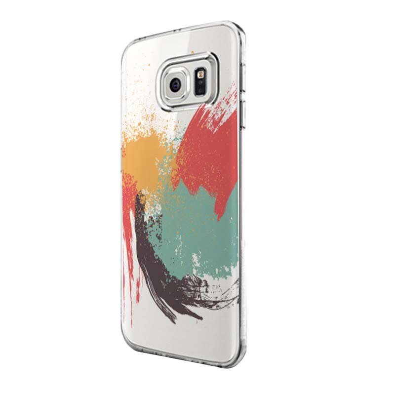 Husa Silicon, Transparent, 0.5MM, Painting, Samsung Galaxy S6 Edge