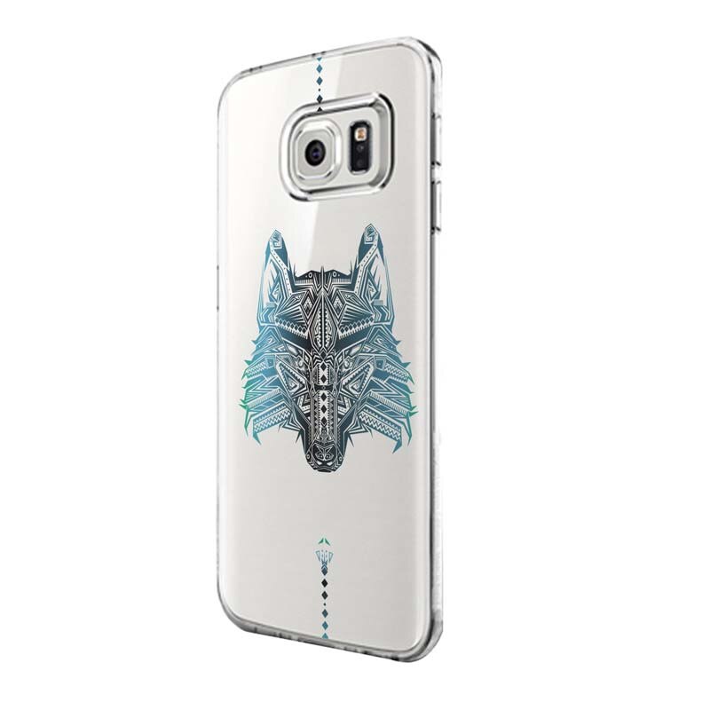 Husa Silicon, Transparent, Slim, Wolf, Xiaomi Mi5S