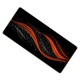Mousepad gaming K0285-EP0814-HJ25600, din cauciuc natural, design valuri portocalii pe fundal negru, 300 x 600 mm